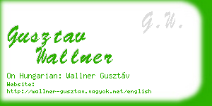 gusztav wallner business card