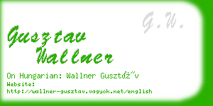 gusztav wallner business card